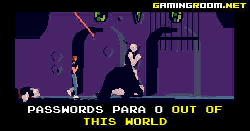 Passwords do Out of This World do Mega Drive